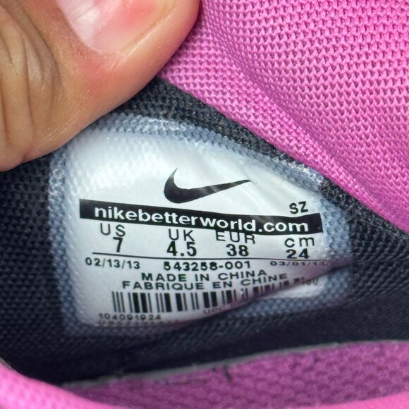 Nike Dunk Sky High Suede Hidden Wedges Black/Pink Camo Women's Sz 7 - Picture 8 of 9